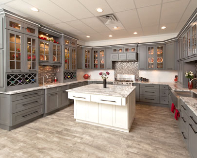 Platinum Shaker Style Ready to Assemble (RTA) Kitchen Cabinets Kitchen with Platinum Shaker Style Ready to Assemble (RTA) Cabinets